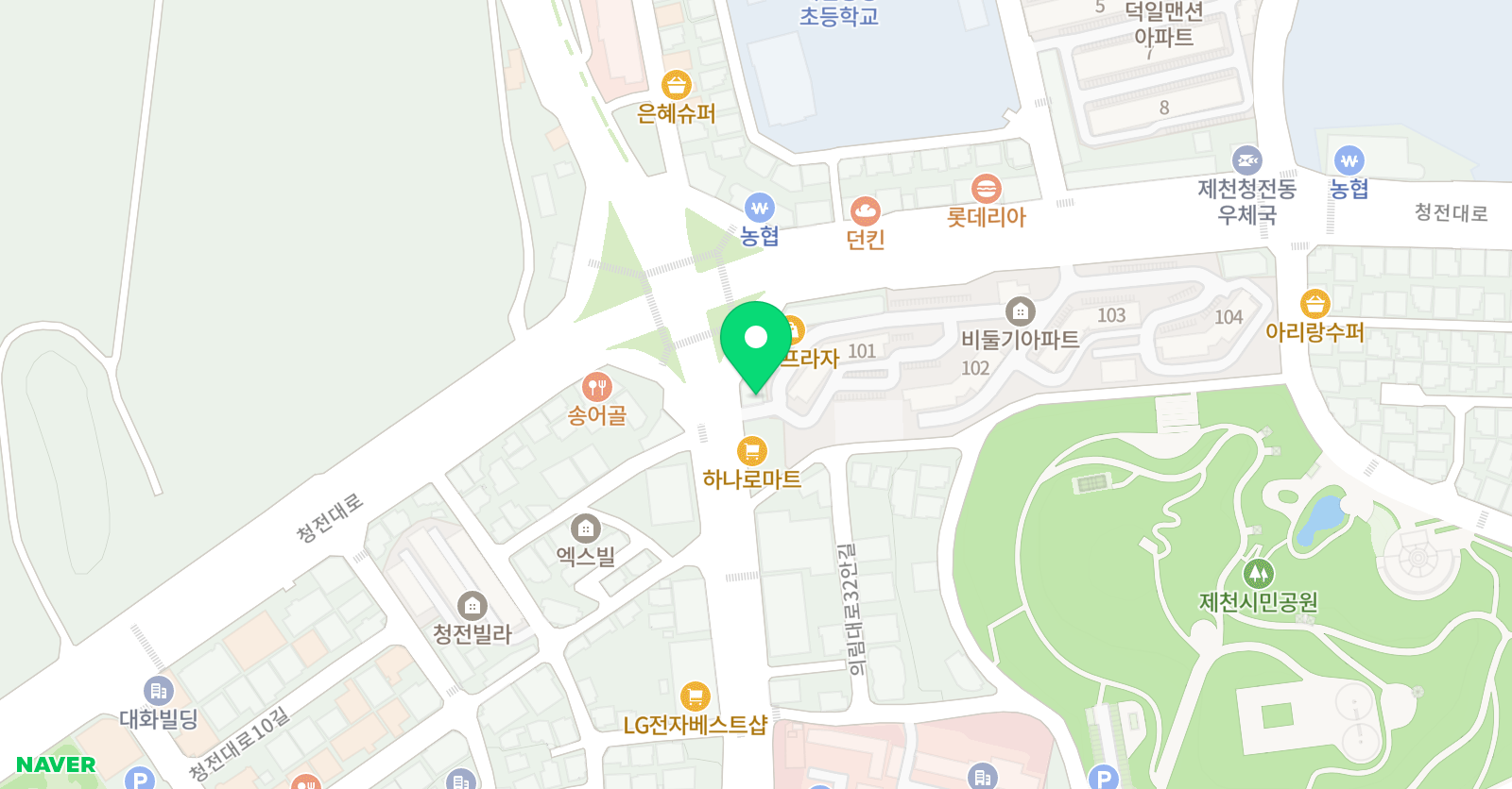 제천 루시드 어학원 위치