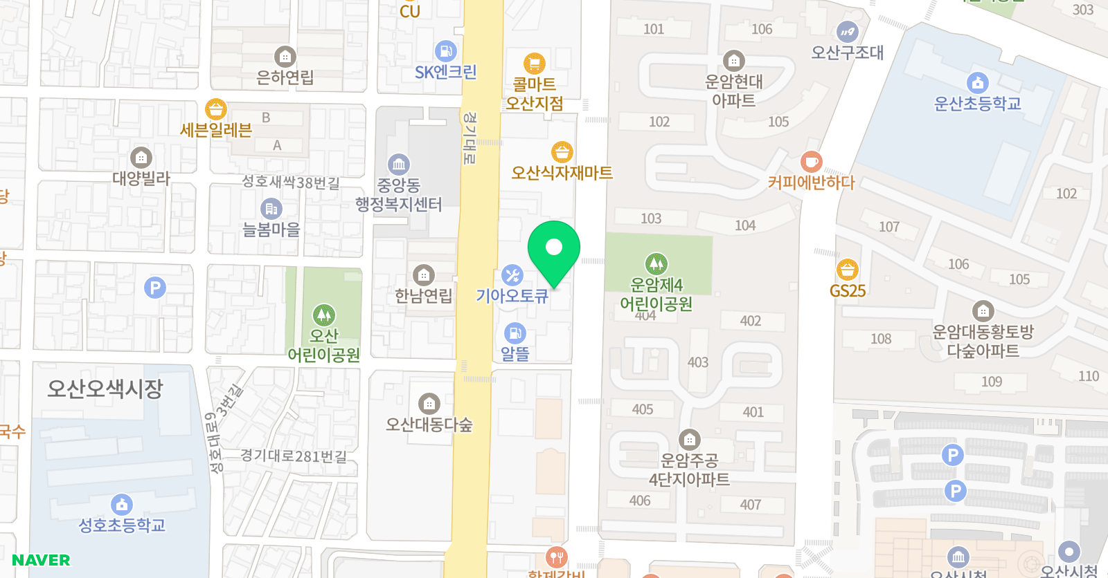 오르프뮤직센터 학원 위치