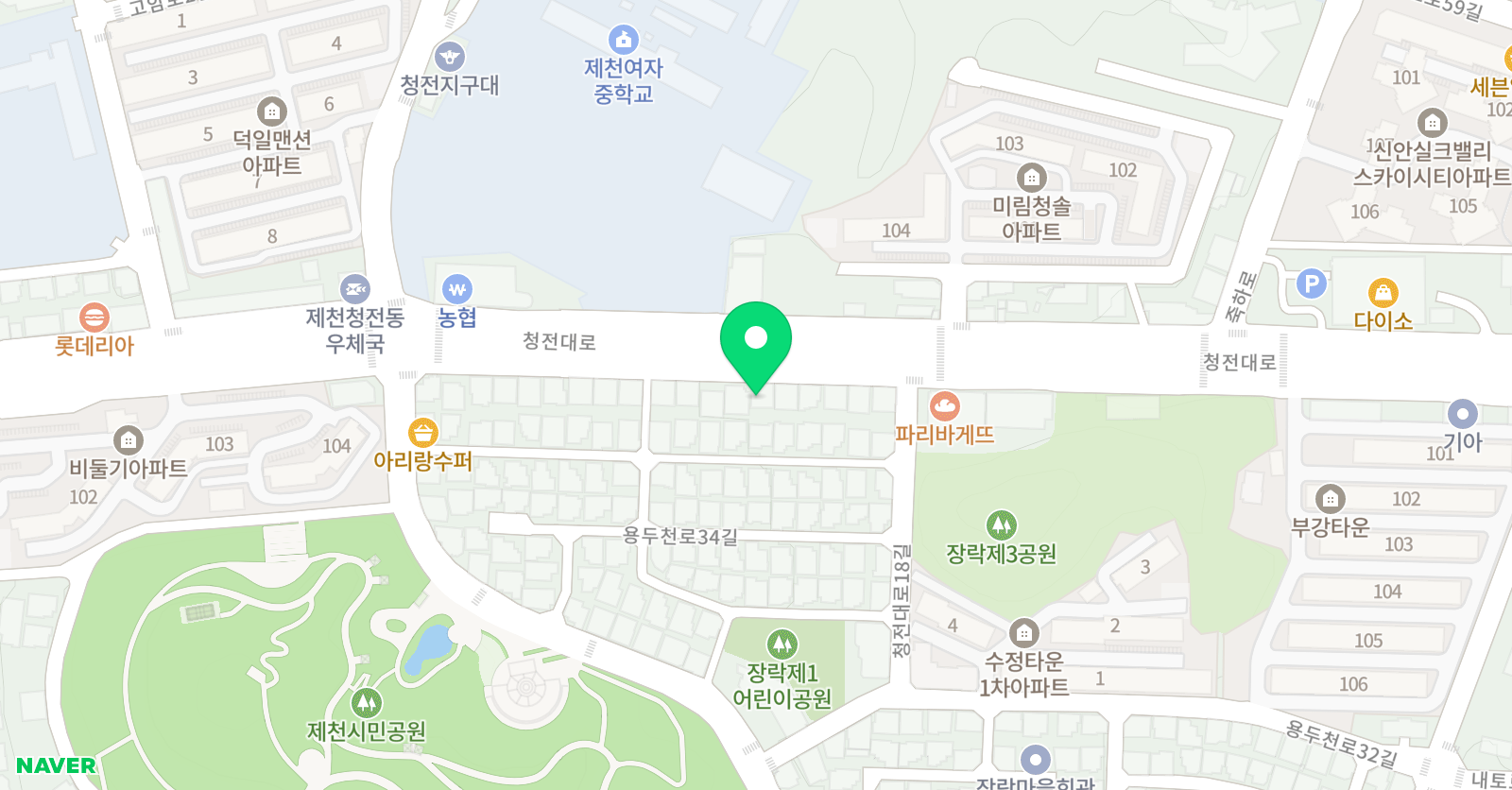 지샘 학원 위치
