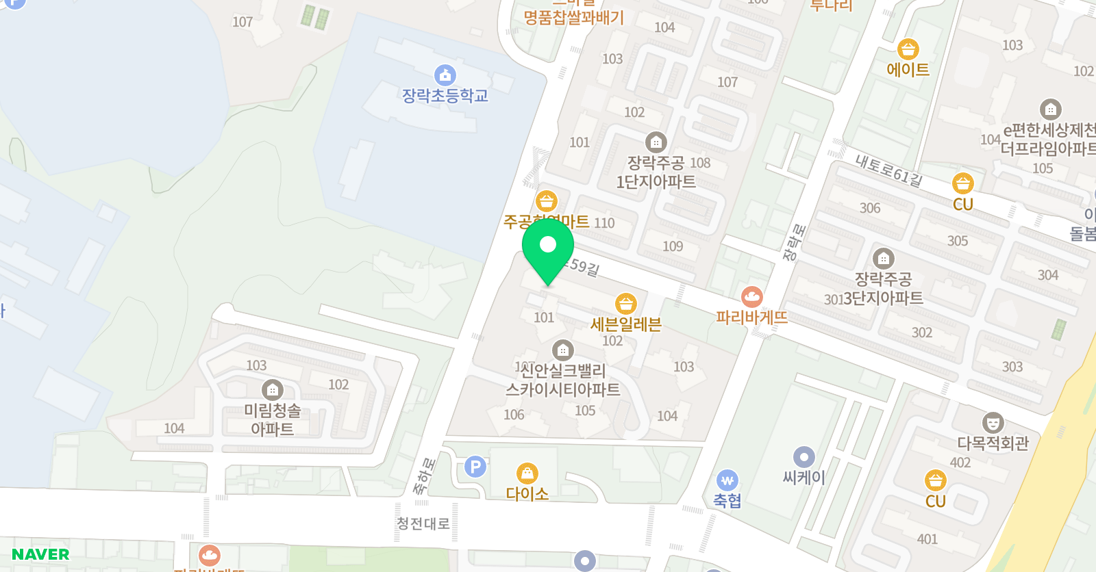 잉글리쉬무무 장락학원 위치