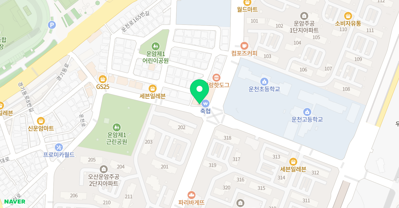 국가대표 T1태권도장 위치