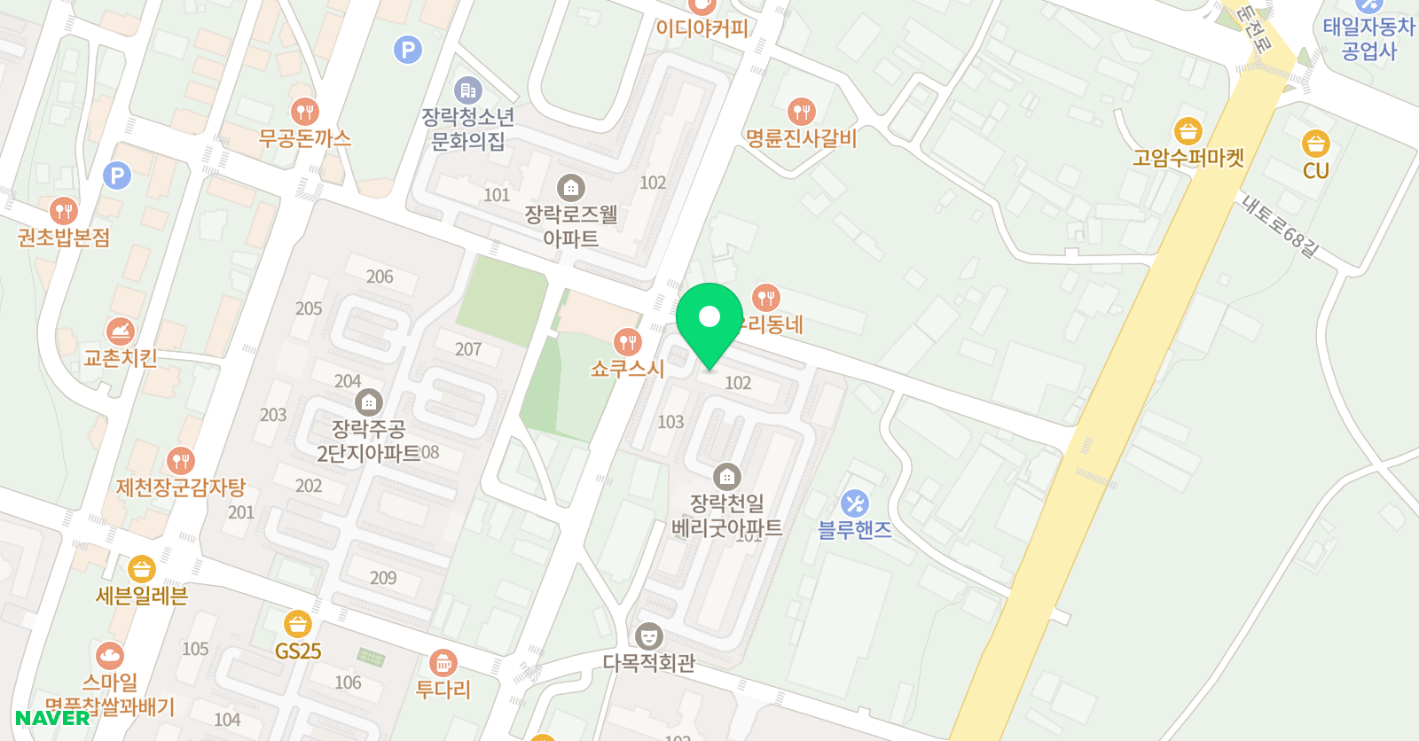 솔루니 장락천일 홈스쿨 위치