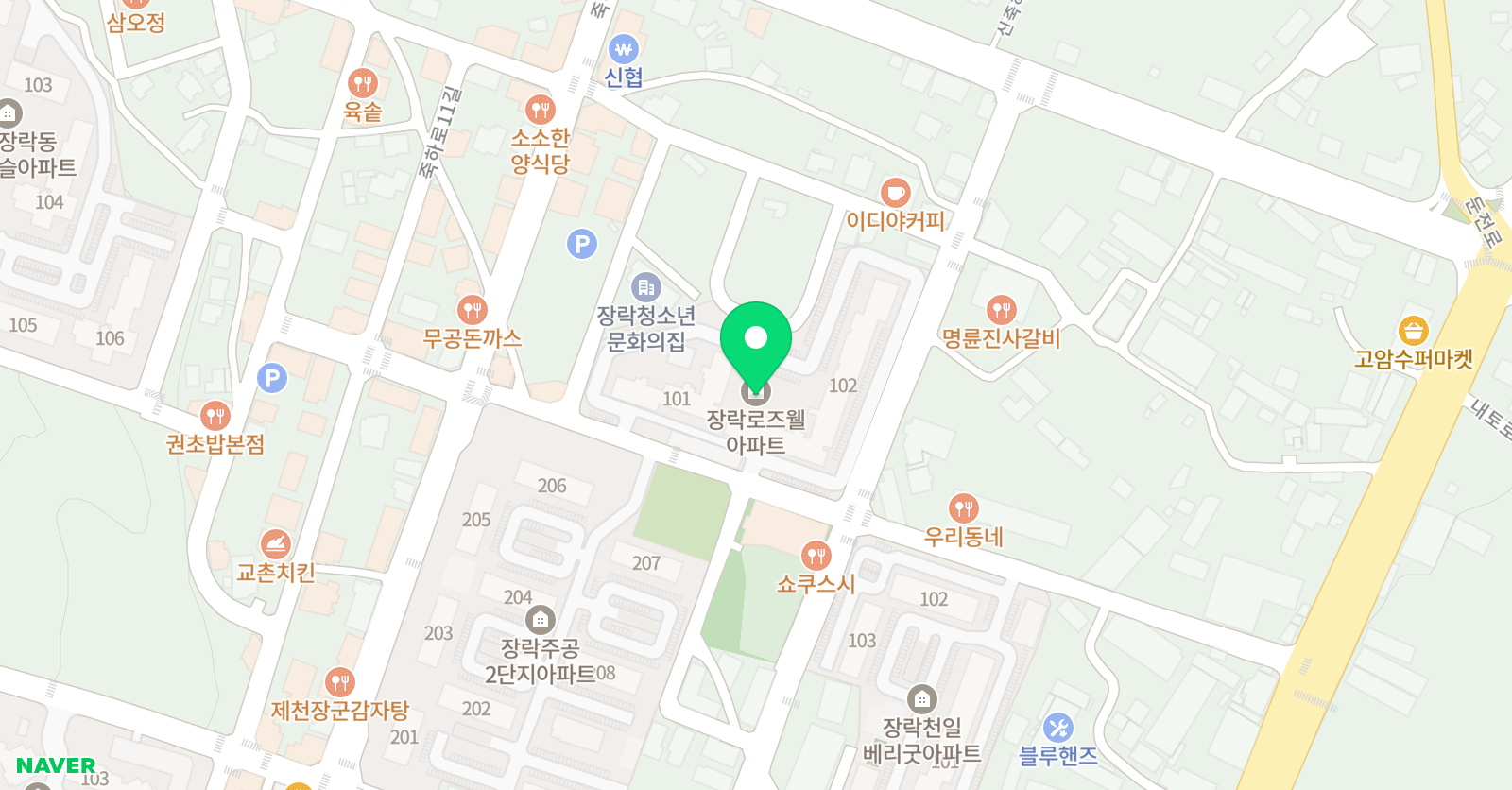 파머스영어 제천 장락캠퍼스 위치