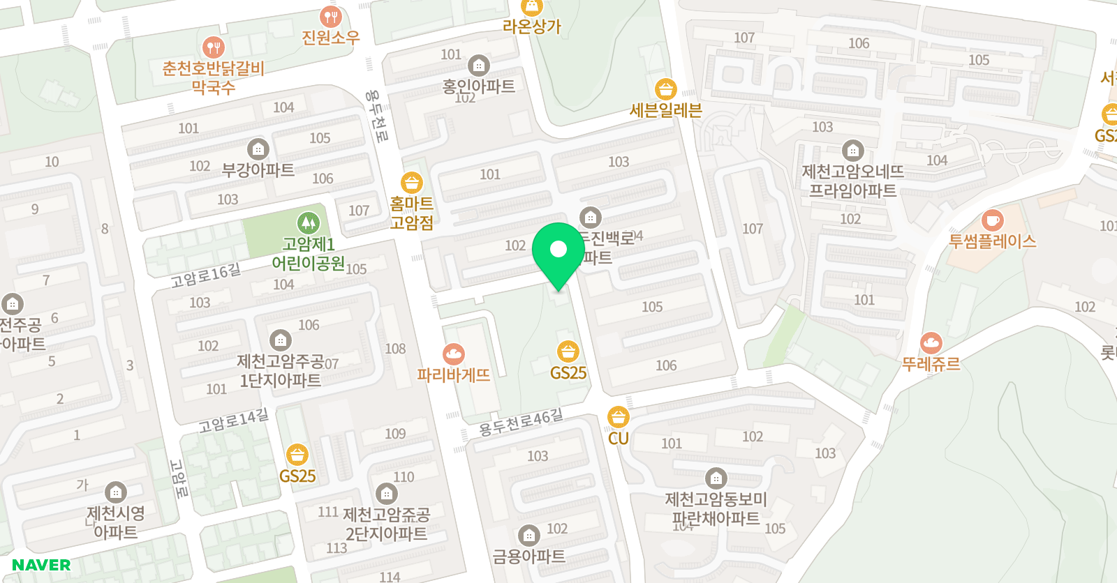 비끄아트 제천점 위치