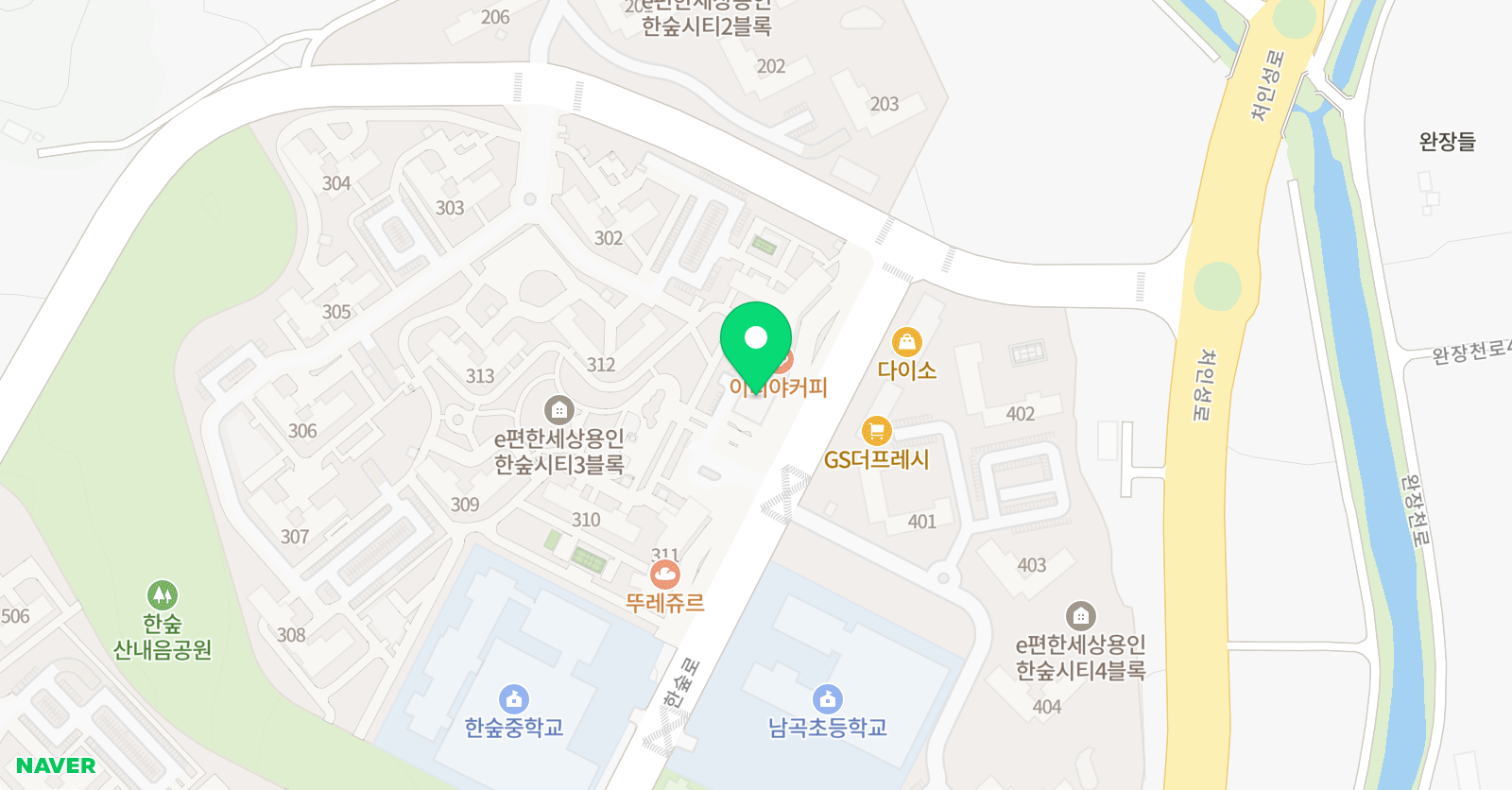 꿈꾸는크레용 미술학원 위치