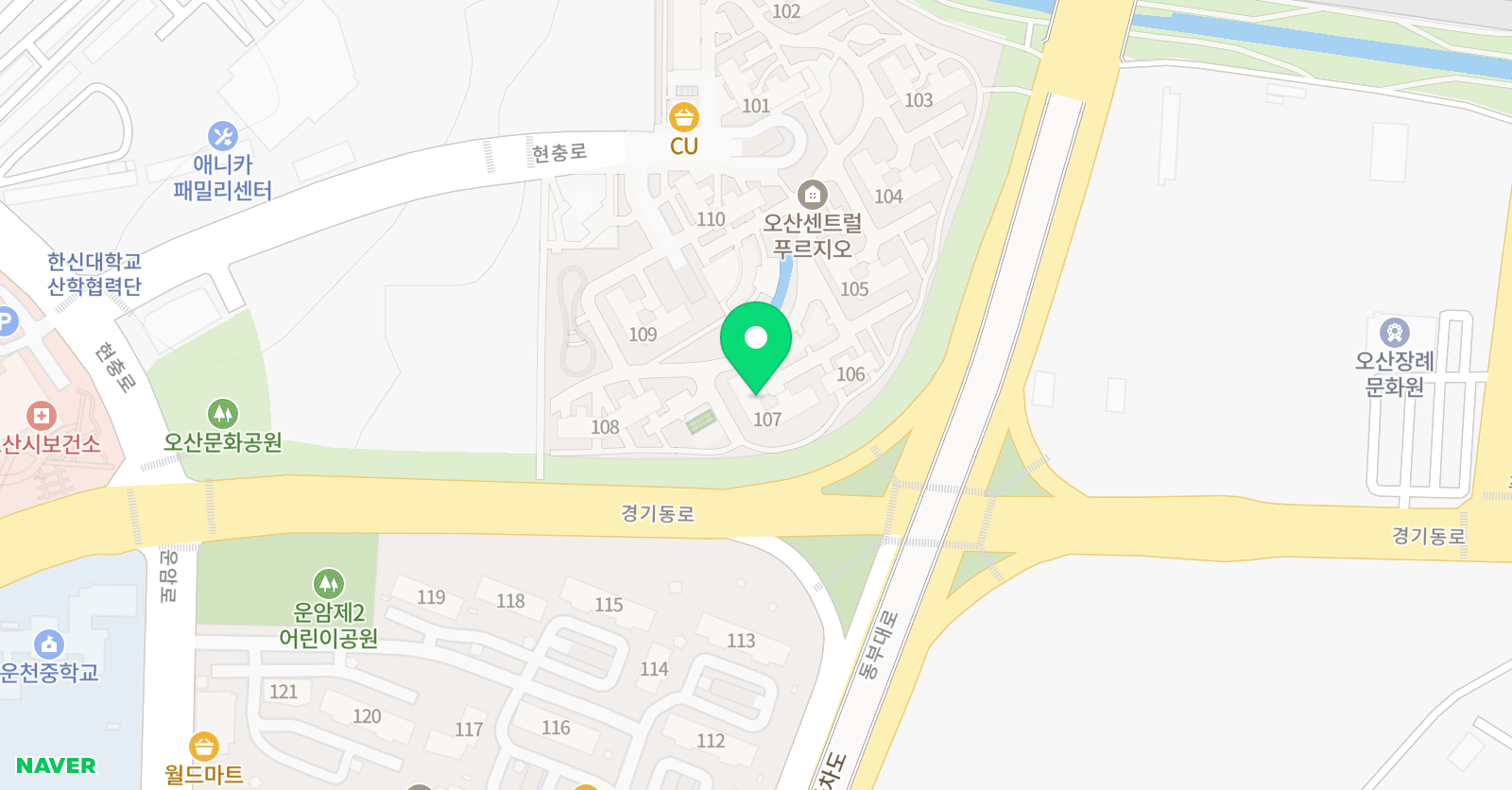 더이룸 영수학원 딱풀리는수학 운천초점 위치