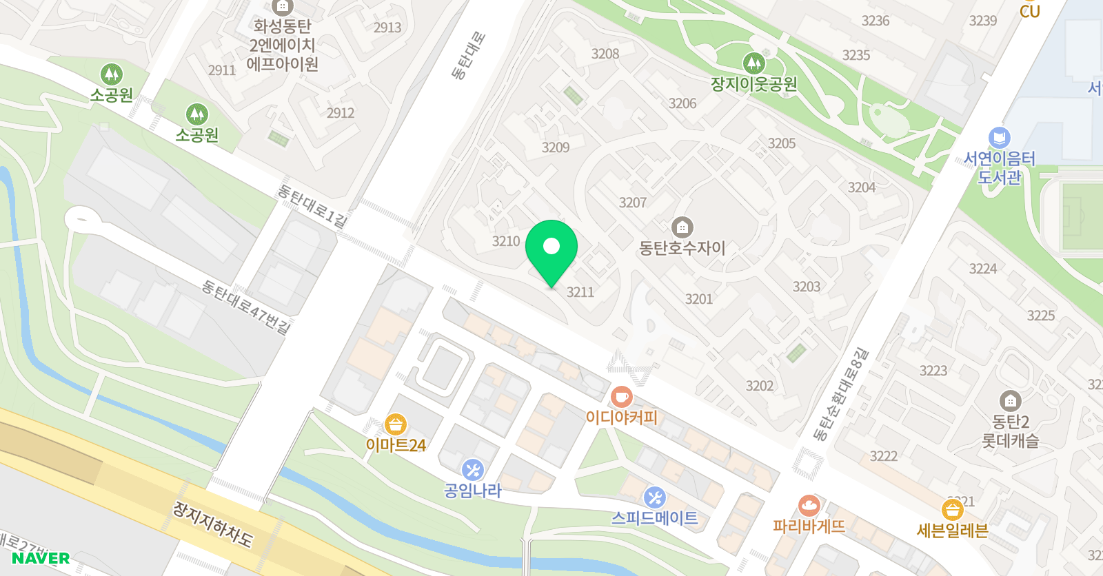 3030 영어 동탄호수자이센터 위치