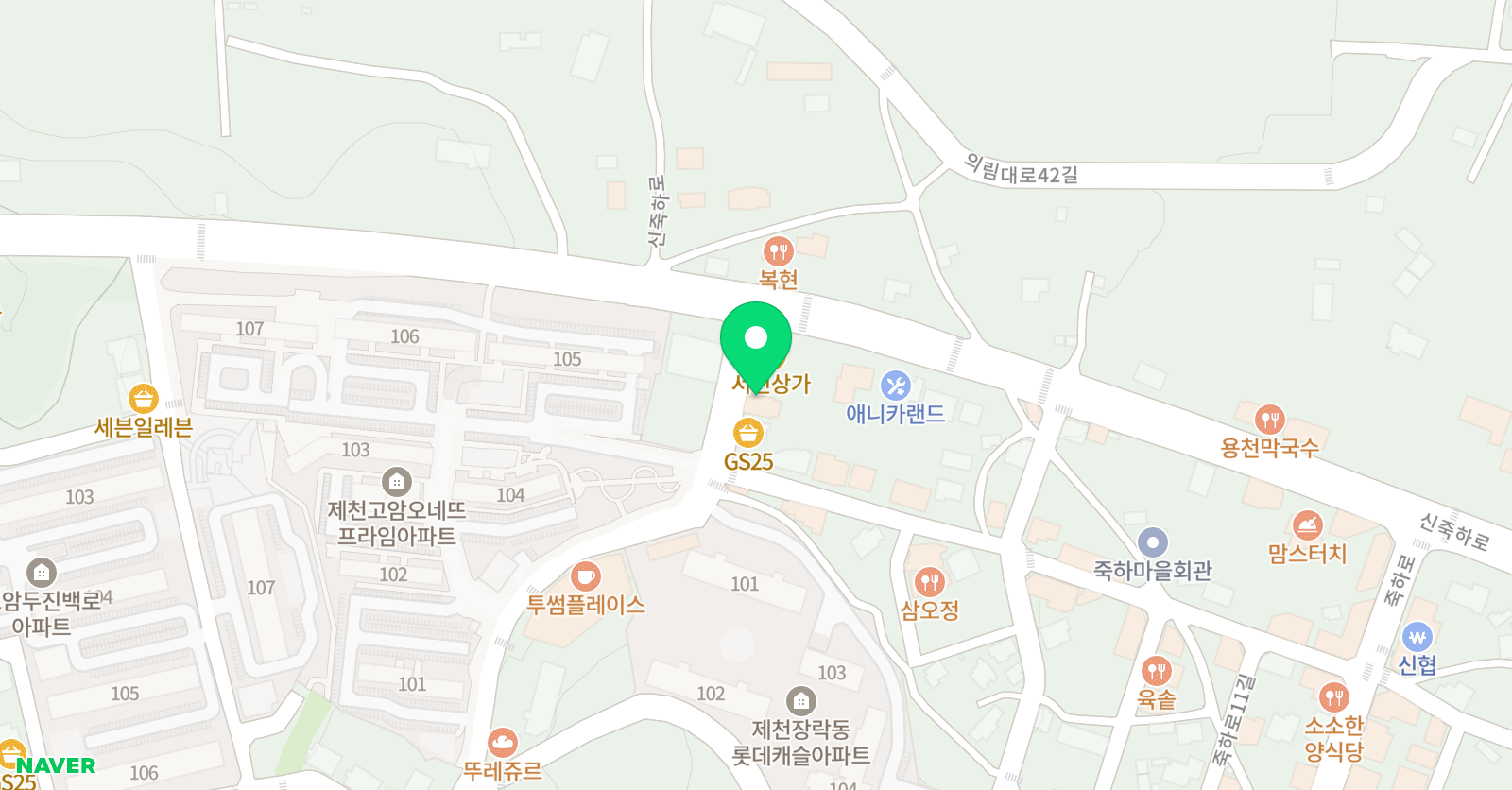 홍아트 미술학원 위치