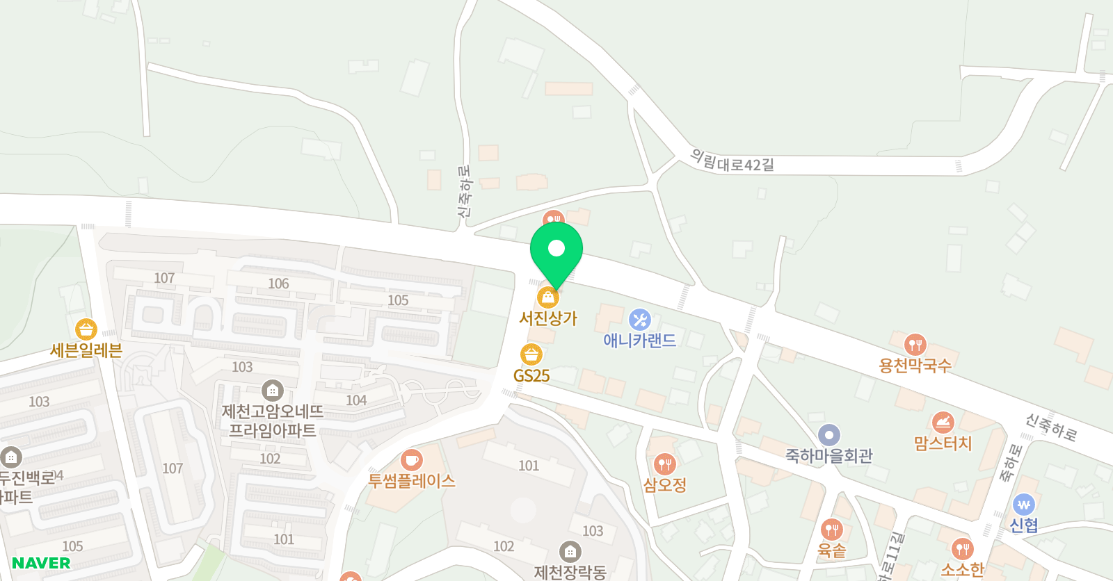 창의체험 수학센터학원 위치