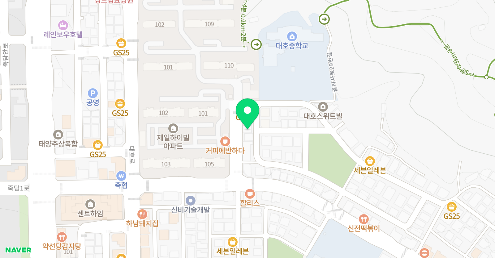 드림경희대 태권도 위치