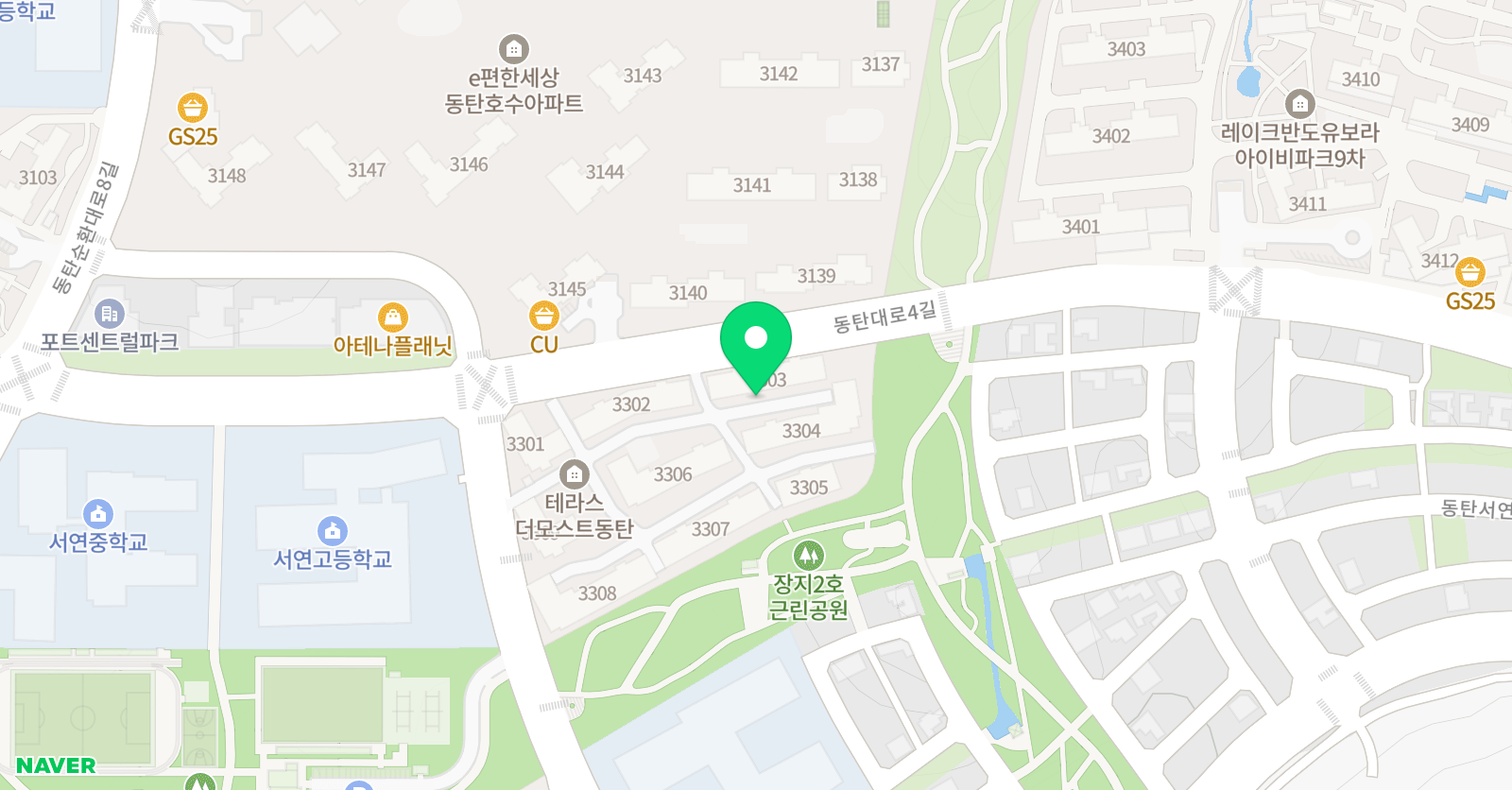 기탄 사고력교실 동탄2테라스더모스트점 위치