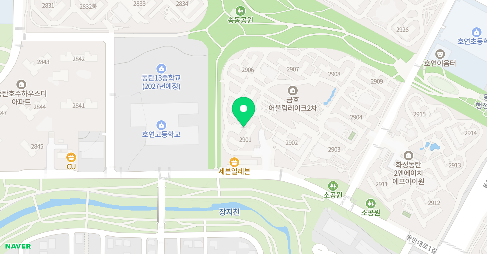 스마트해법 수학 셀파 수학교실 금호레이크2차점 위치