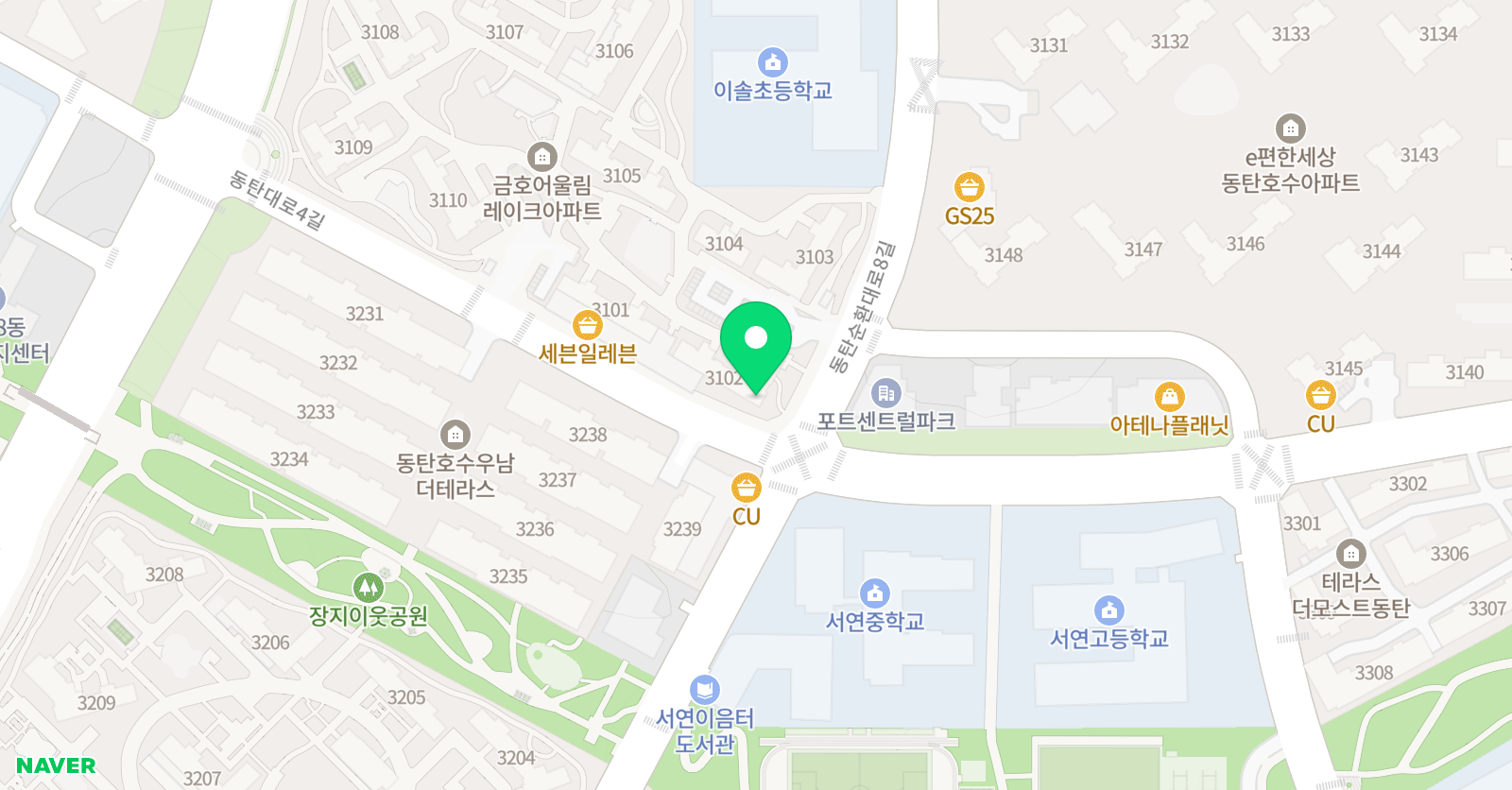 한우리 독서토론논술 금호어울림레이크홈클럽 위치