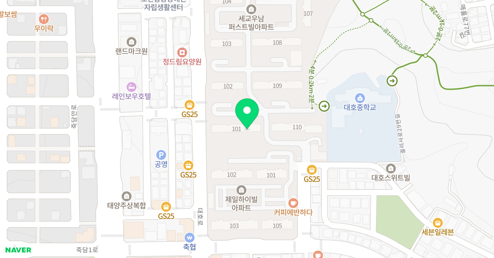 아소비 오산궐동점 위치