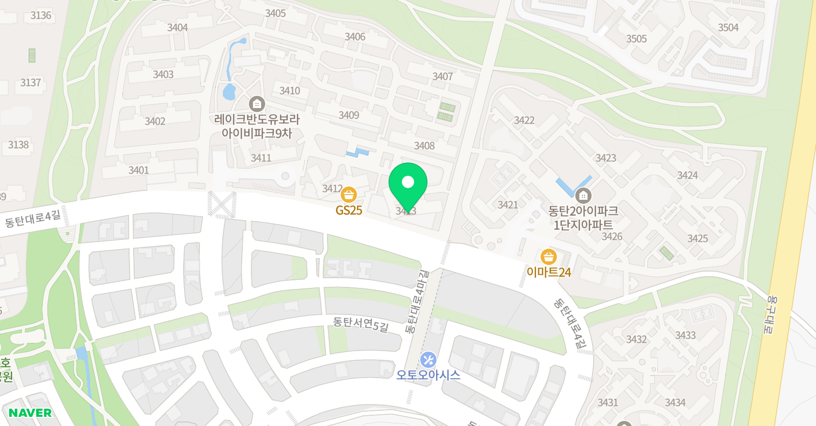 스마트해법 영어 서연점 위치