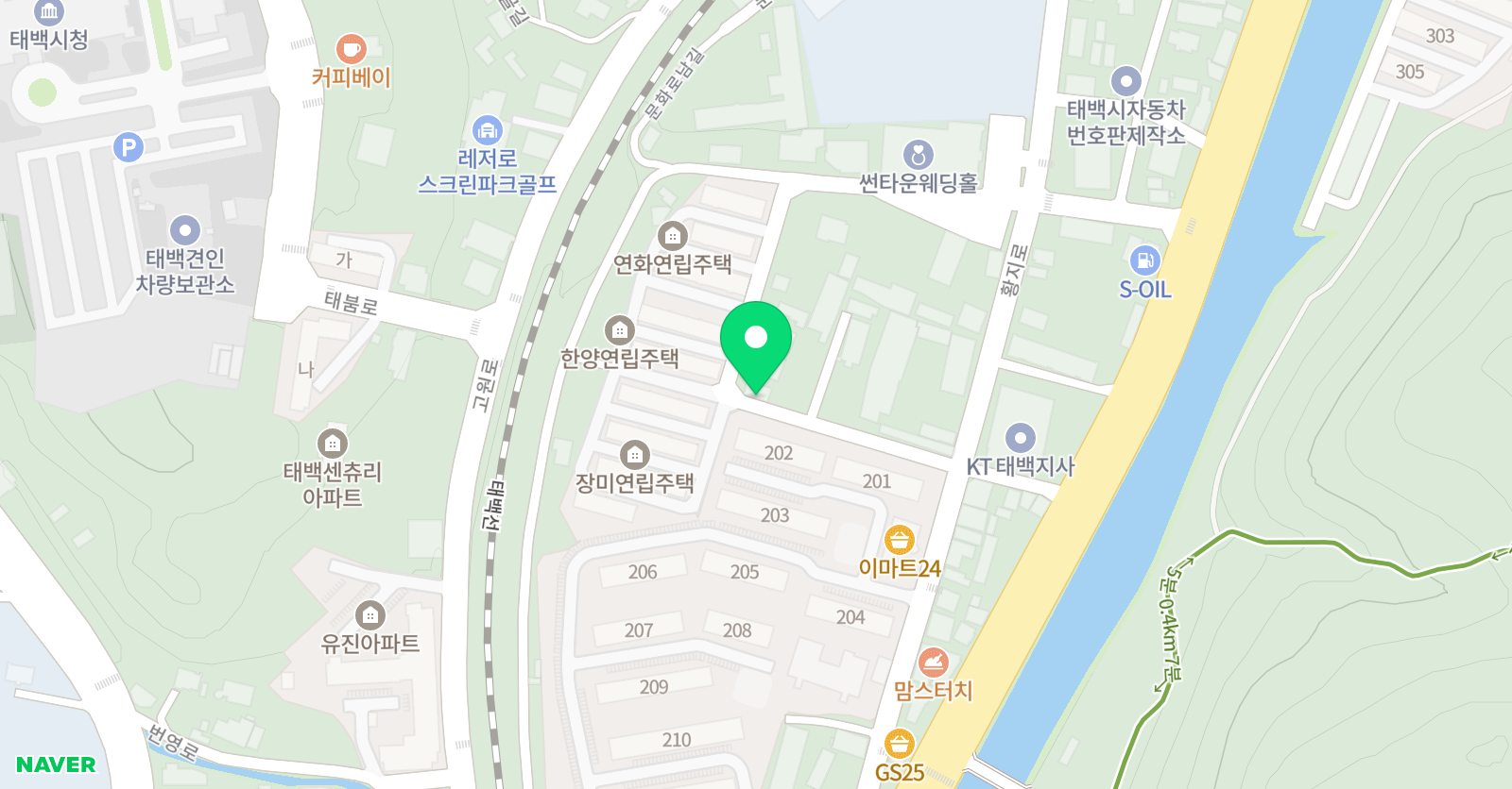 한알 학원 위치