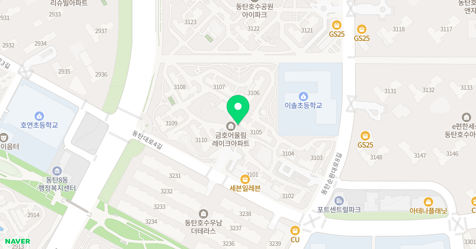 아트앤하트 화성동탄2어울림점 위치
