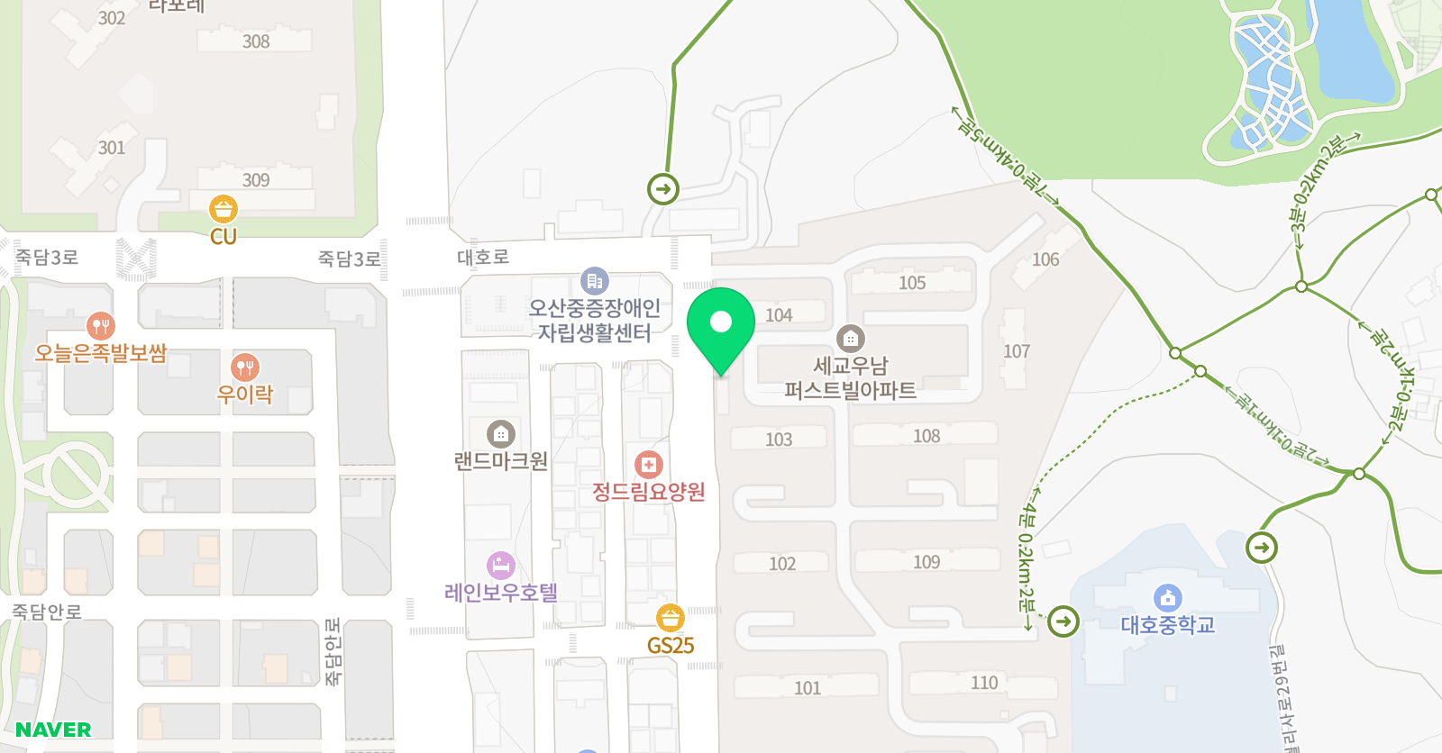 소리엘 피아노교습소 위치