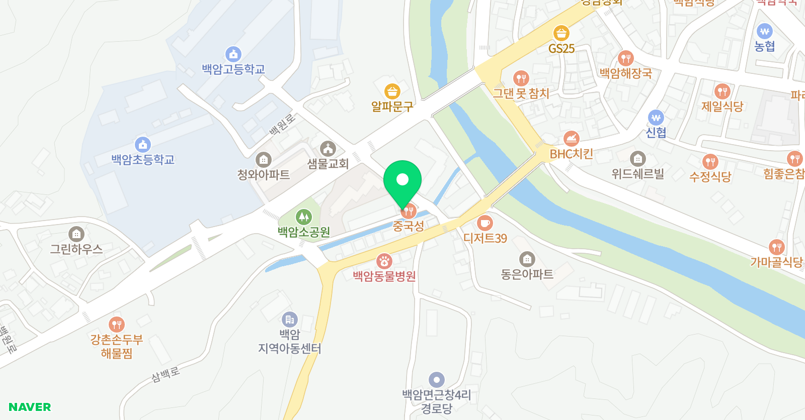 현진 보습학원 위치