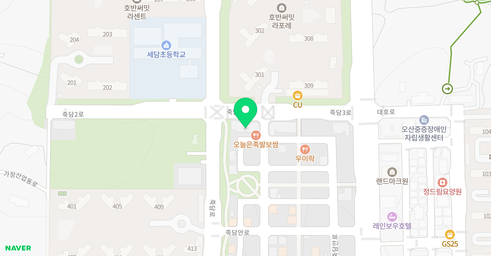 세담 꿈꾸는음악학원 위치