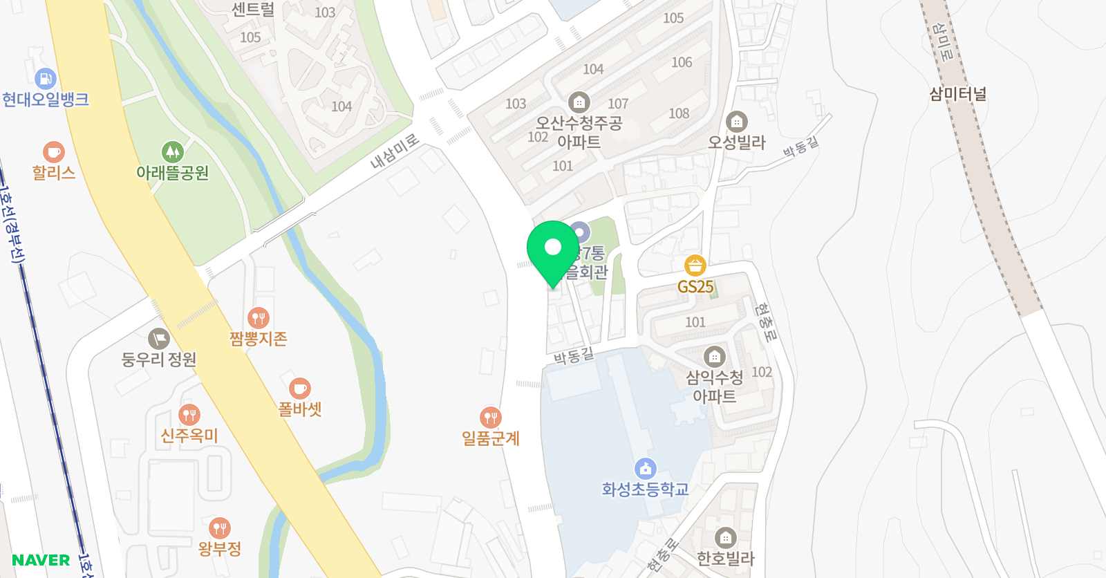 더오름 영수학원 수청점 위치