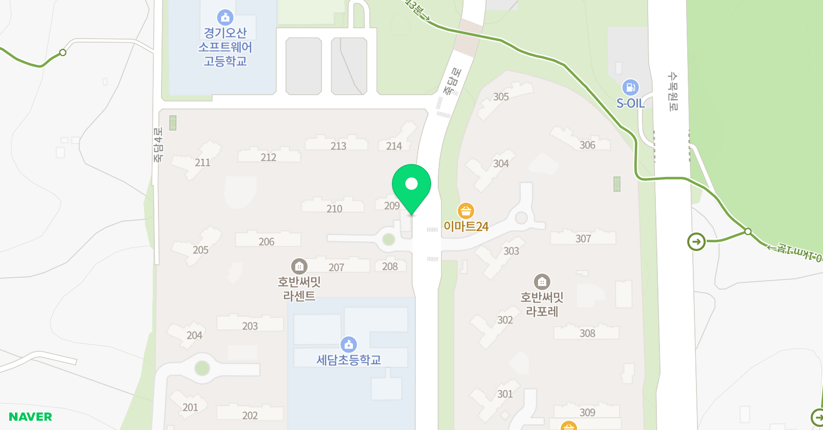 NE능률주니어랩 세담 영어교습소 위치
