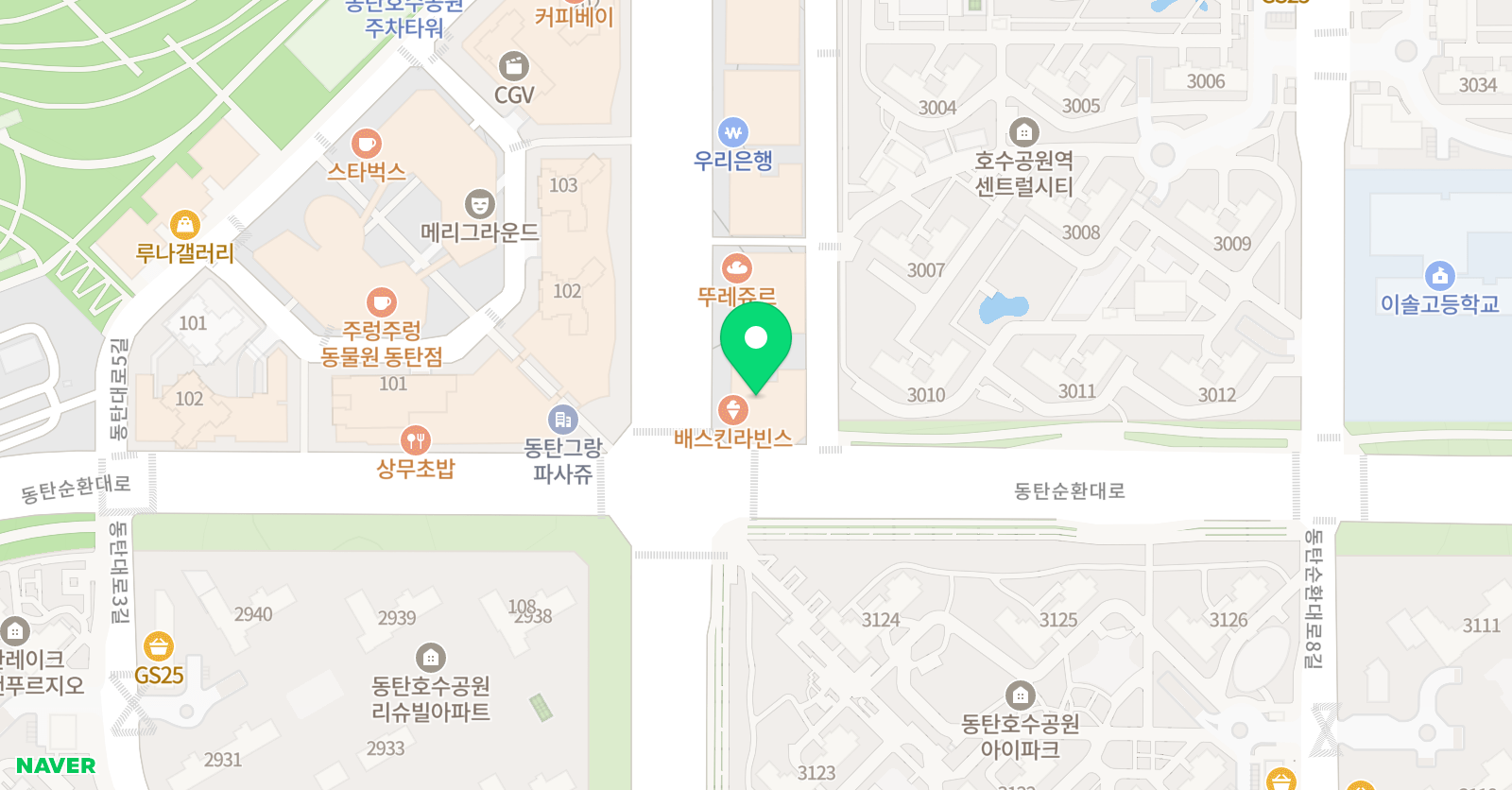뮤직아일랜드 실용음악댄스학원 위치