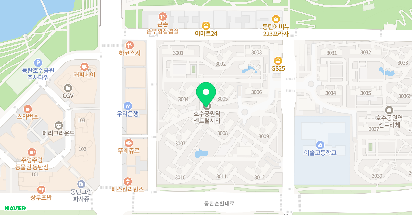 안쌤 수학 위치