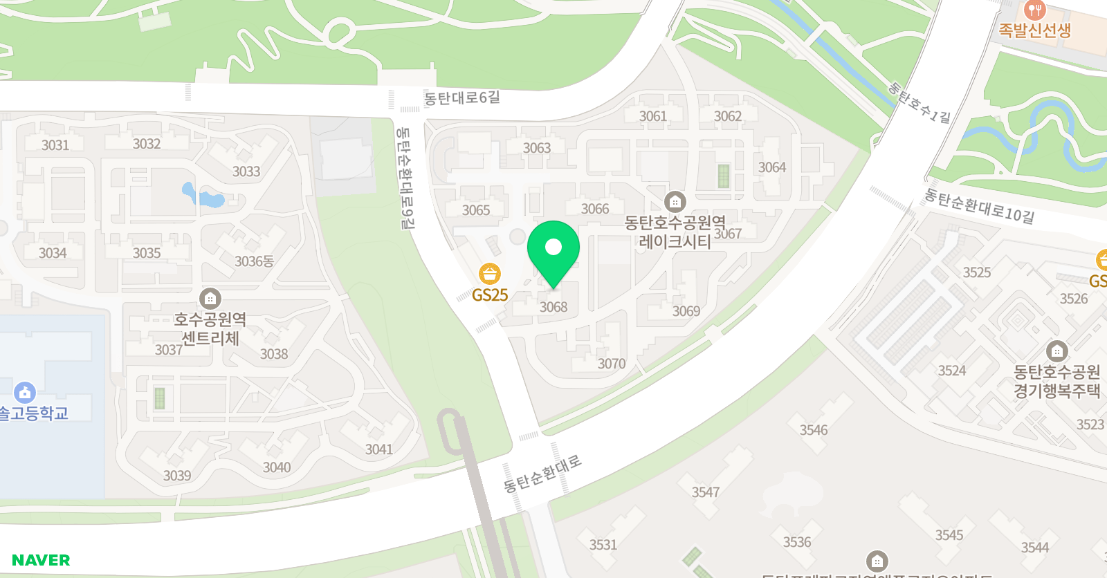 플레이팩토&다비수 호수부영6단지점 위치