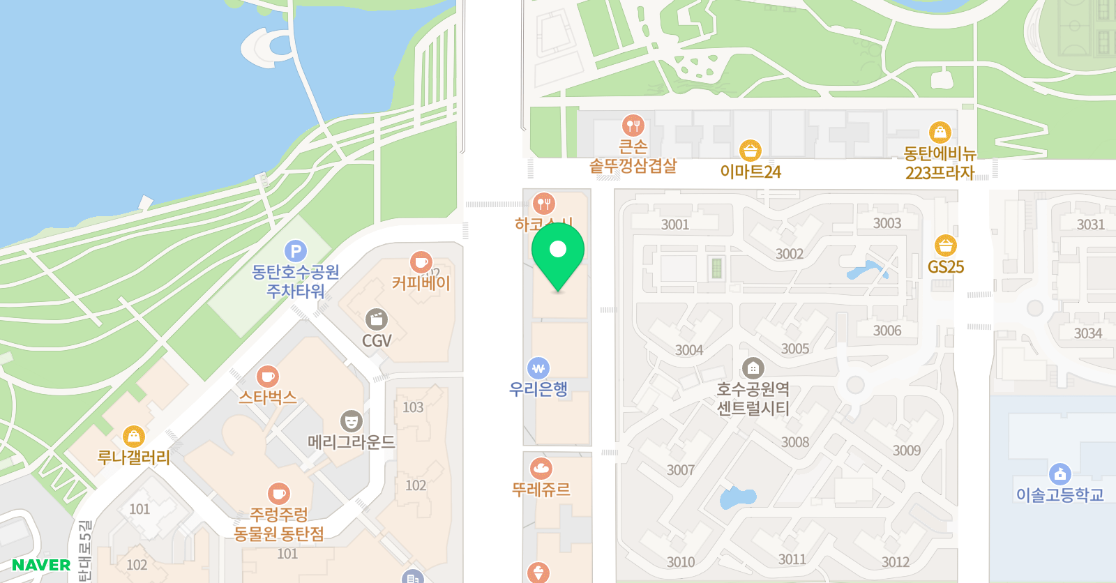 매쓰몽 남동탄센터 위치