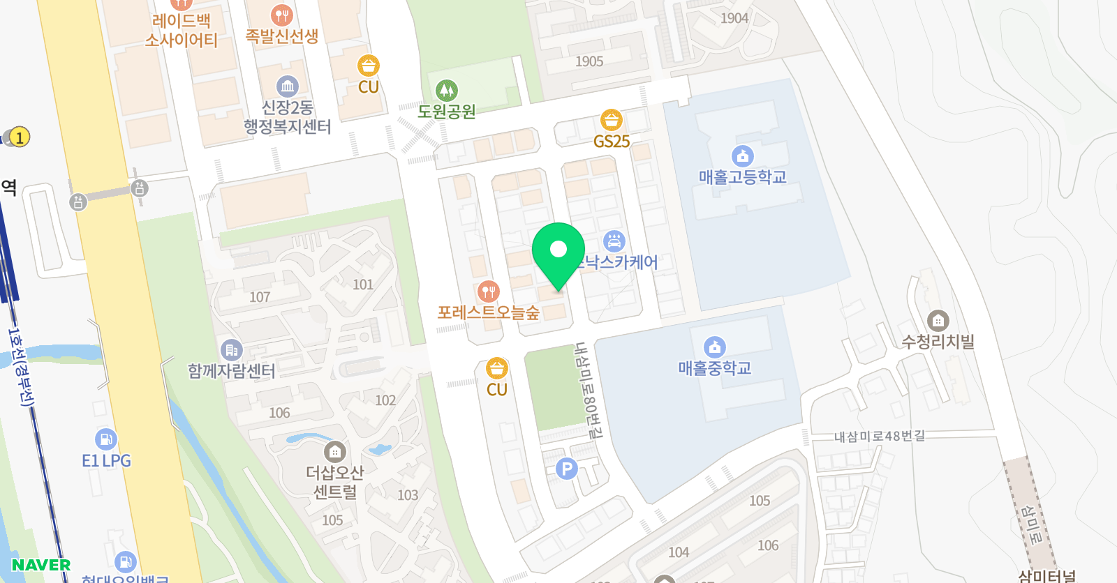 포레스트 음악교습소 위치
