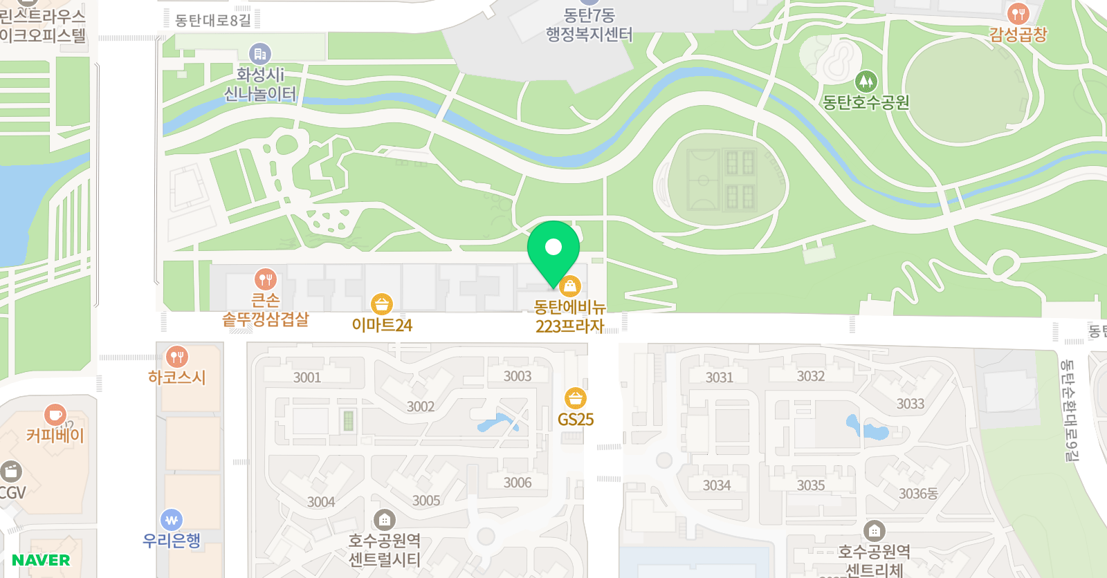 인재중심 수학학원 위치
