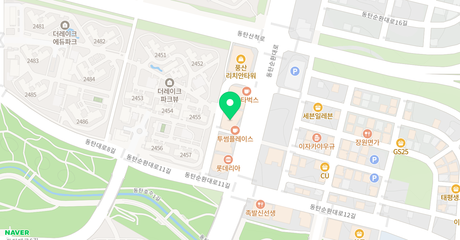 에이프릴 어학원 남동탄캠퍼스 위치