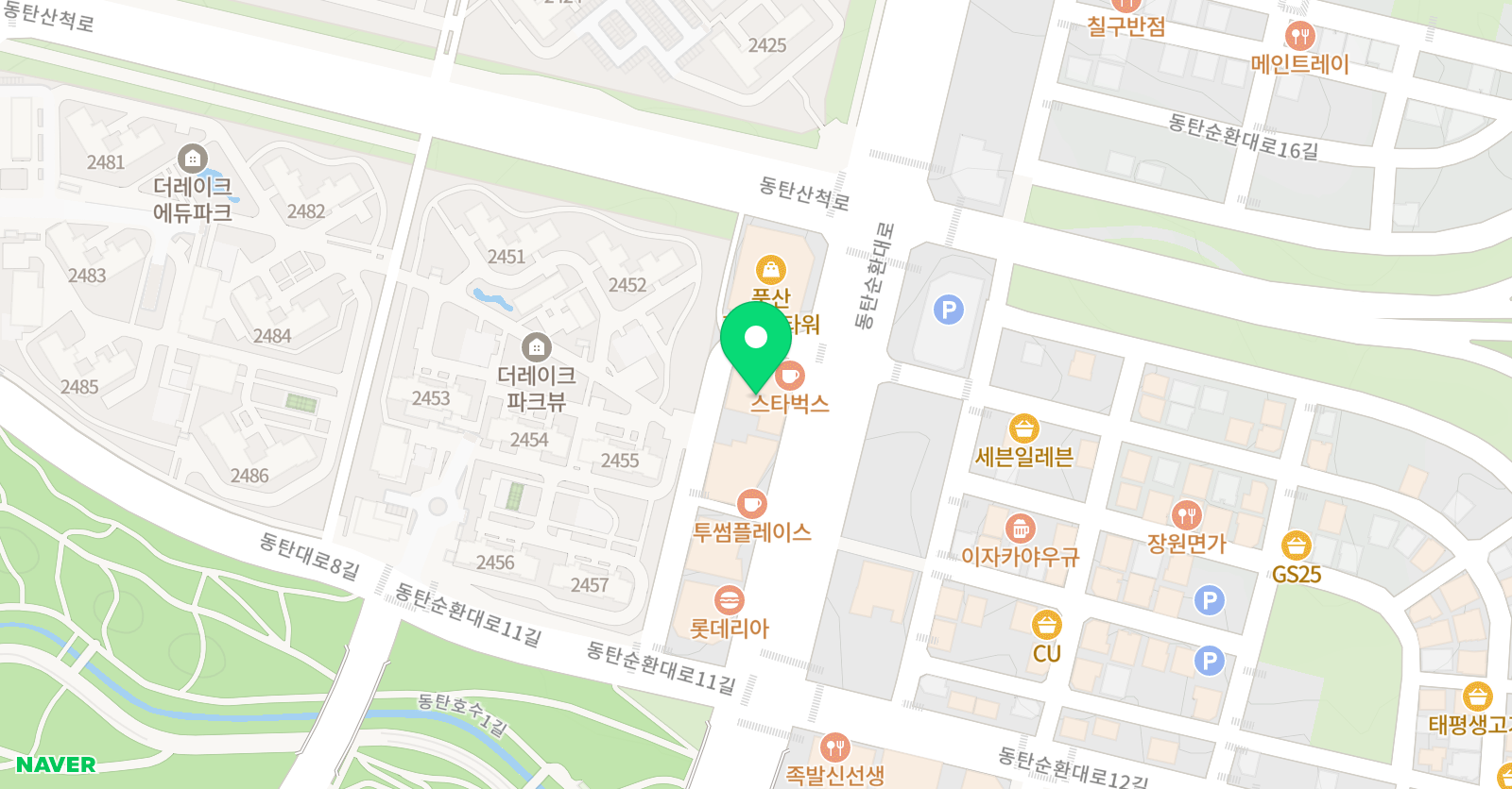 샤크베이 레슨전문 수영장 1호점 위치