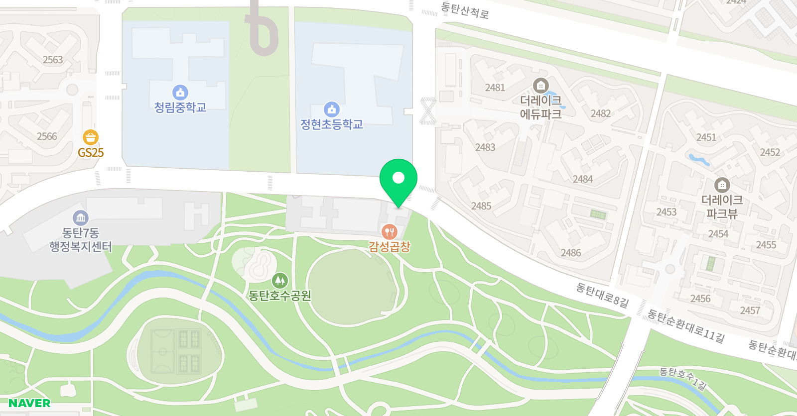 너의 수학학원 위치