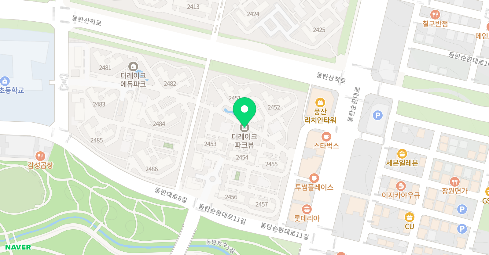 아카데미 창 동탄호수점 위치