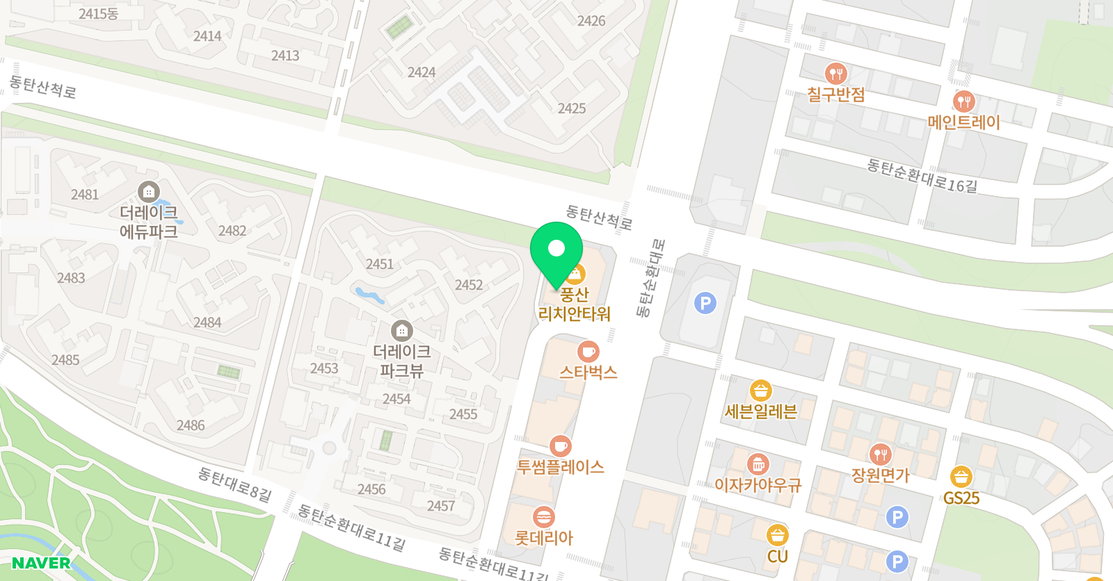 수학여우더올림 학원 위치