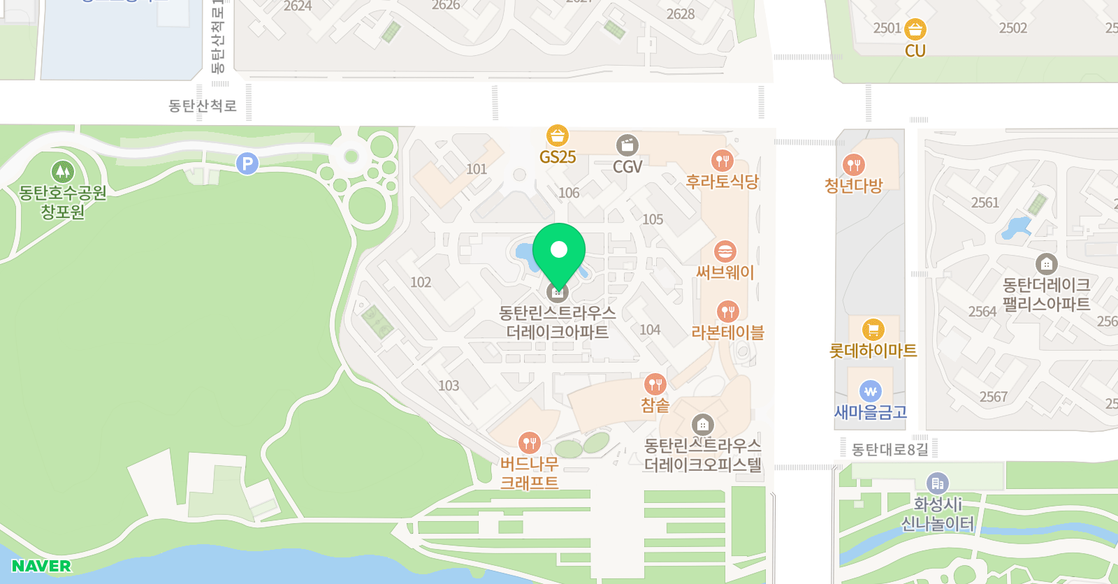 린수학린잉글리시 학원 위치