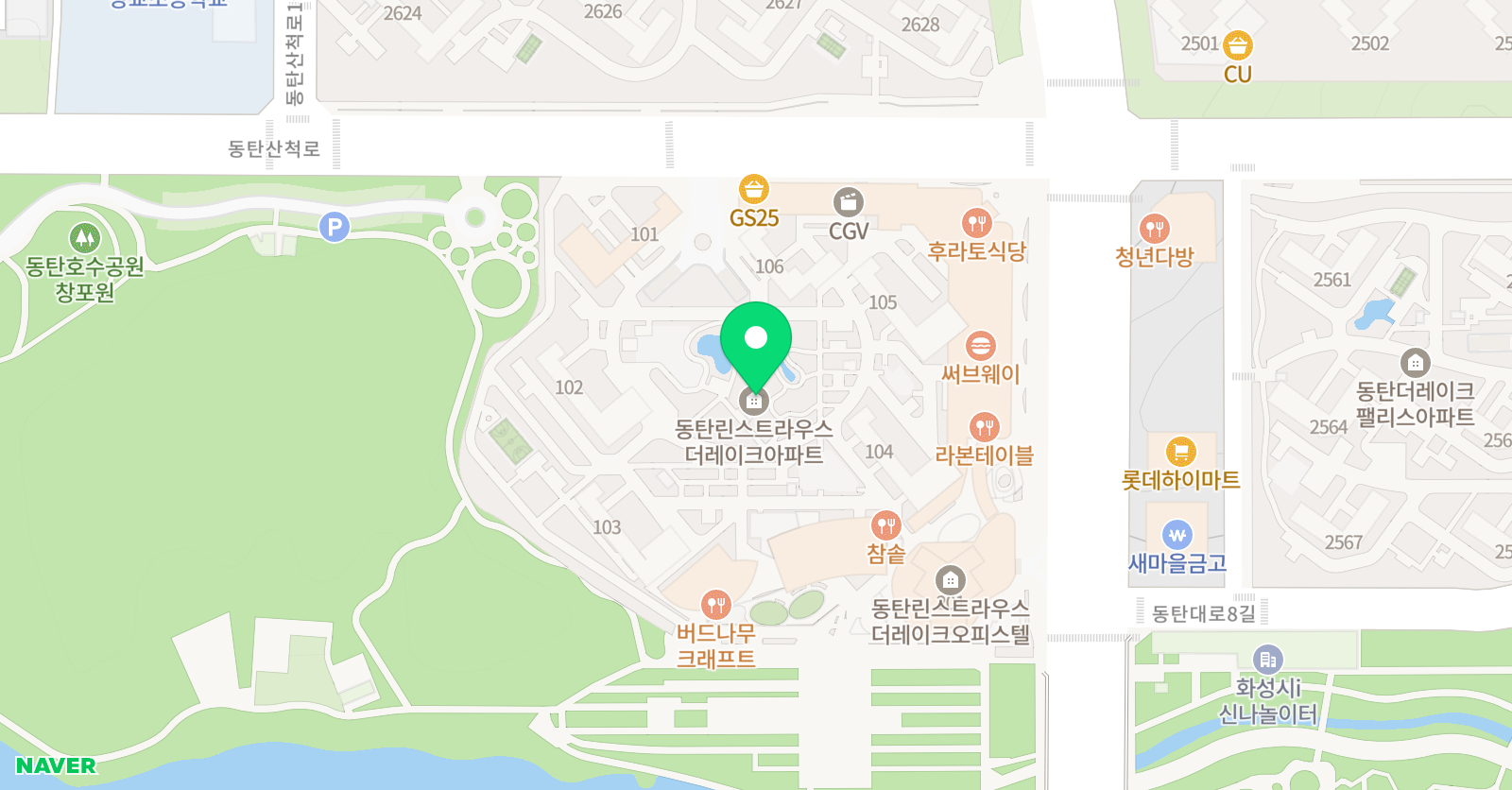 프랑스미술학원 동탄호수캠퍼스 위치