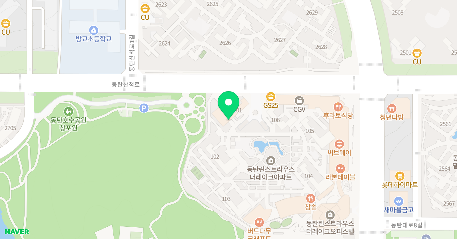 몬스터매스 동탄 방교초 교육원 위치