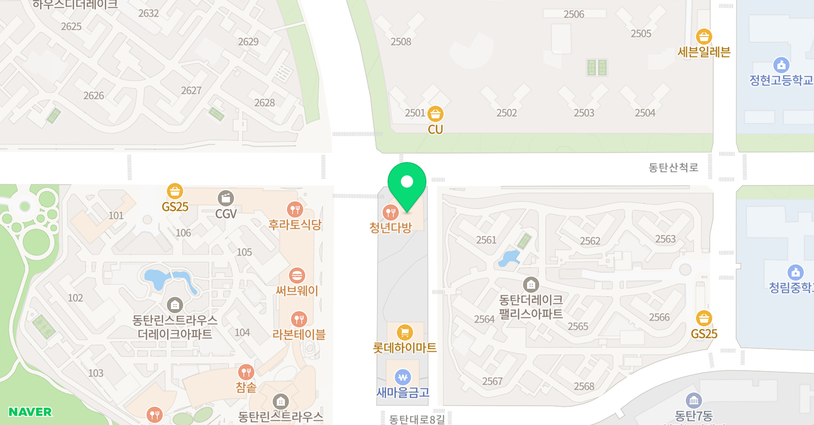 브레이니 영어수학 본원 위치
