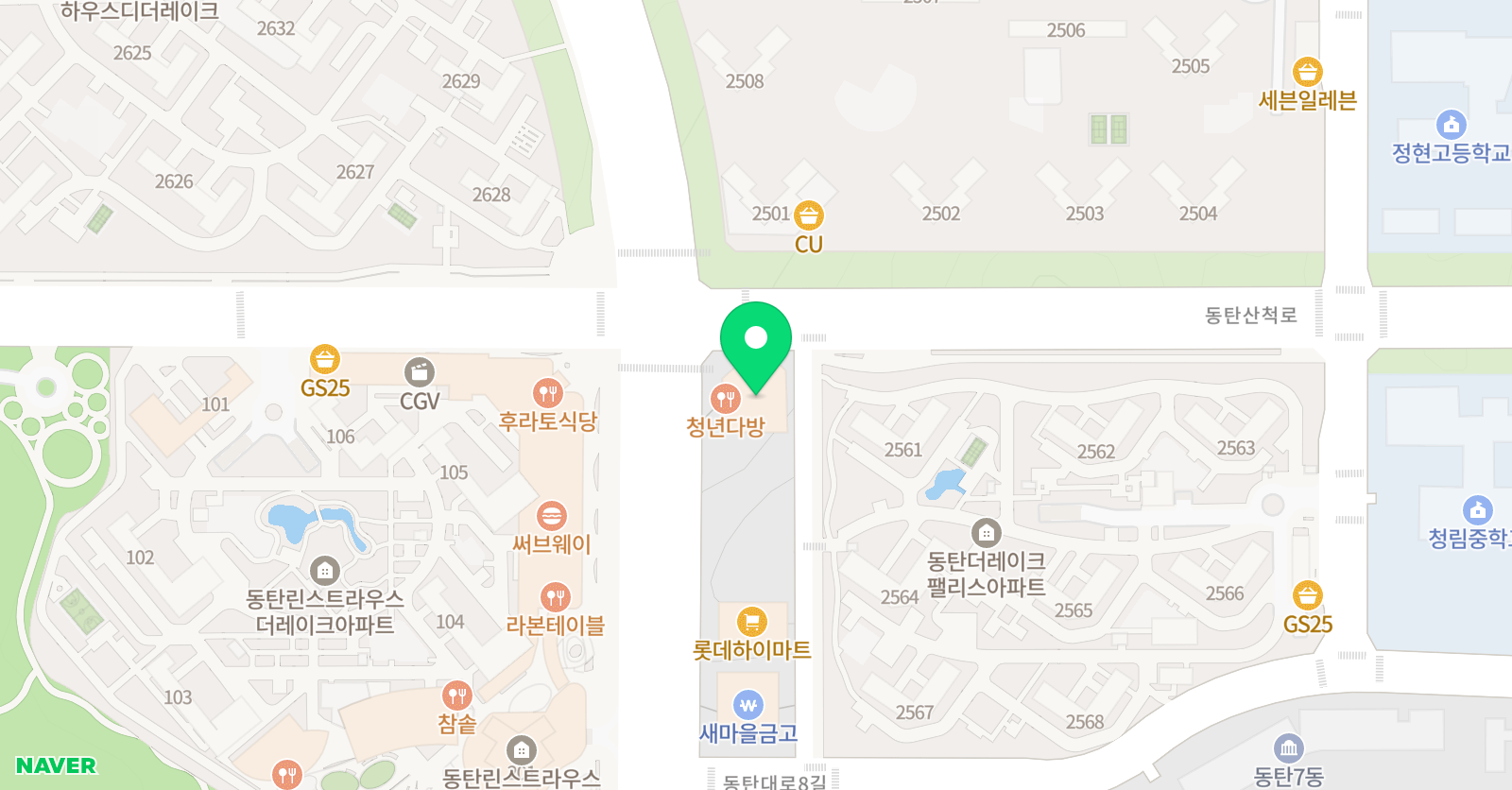 라인 발레학원 위치