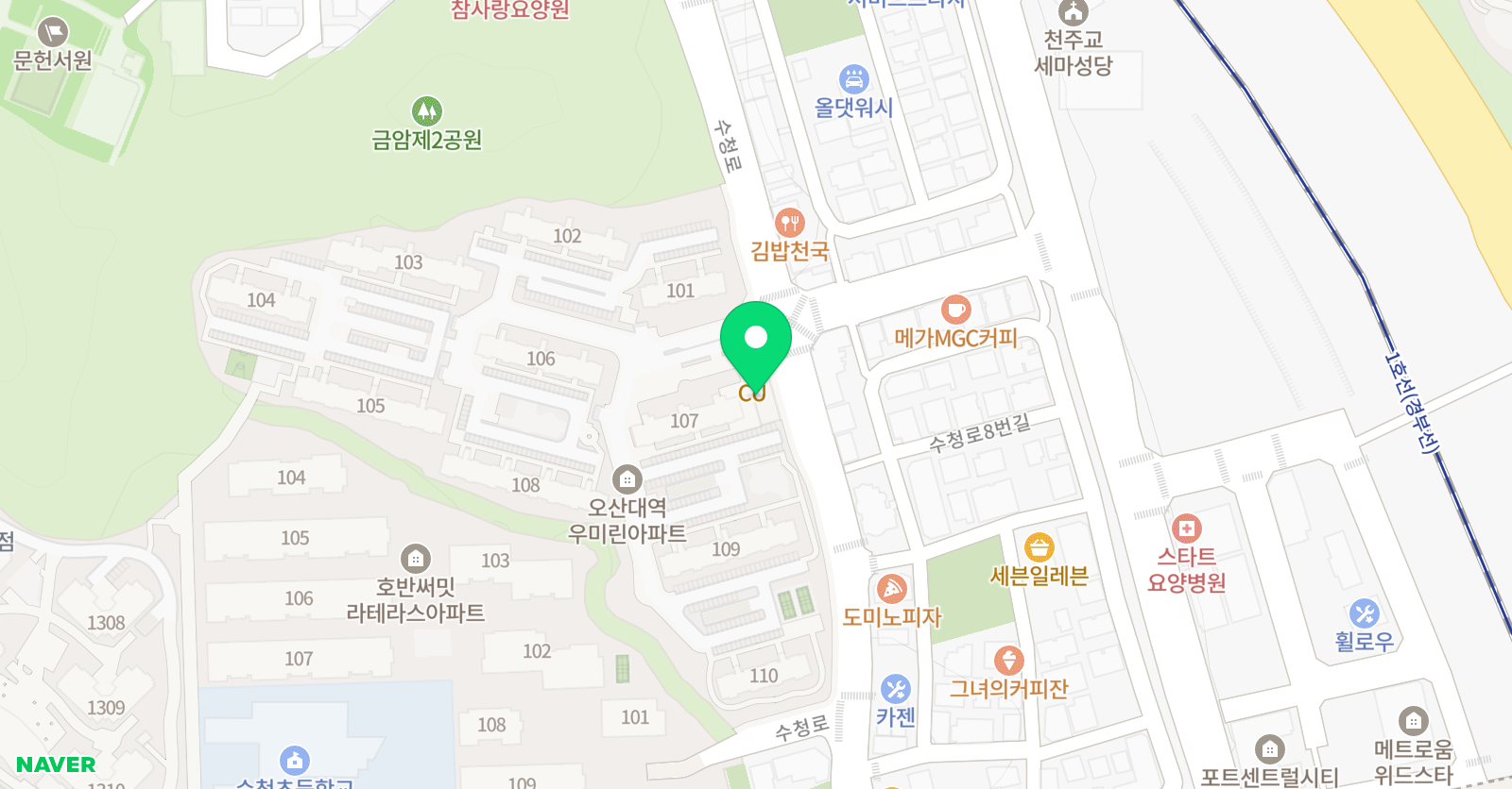 영렘브란트 오산세교클래스 위치