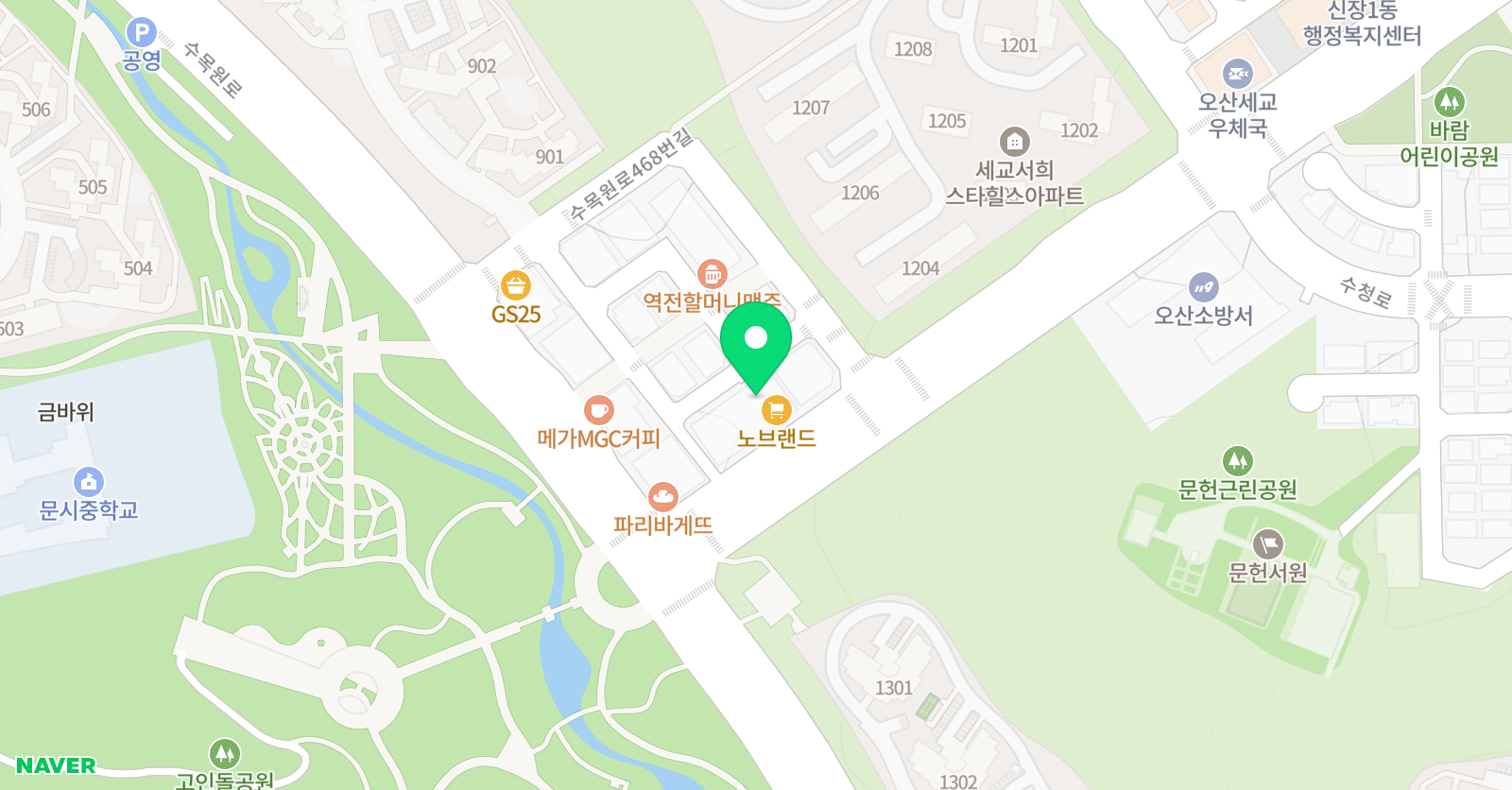 매쓰캔 수학학원 위치