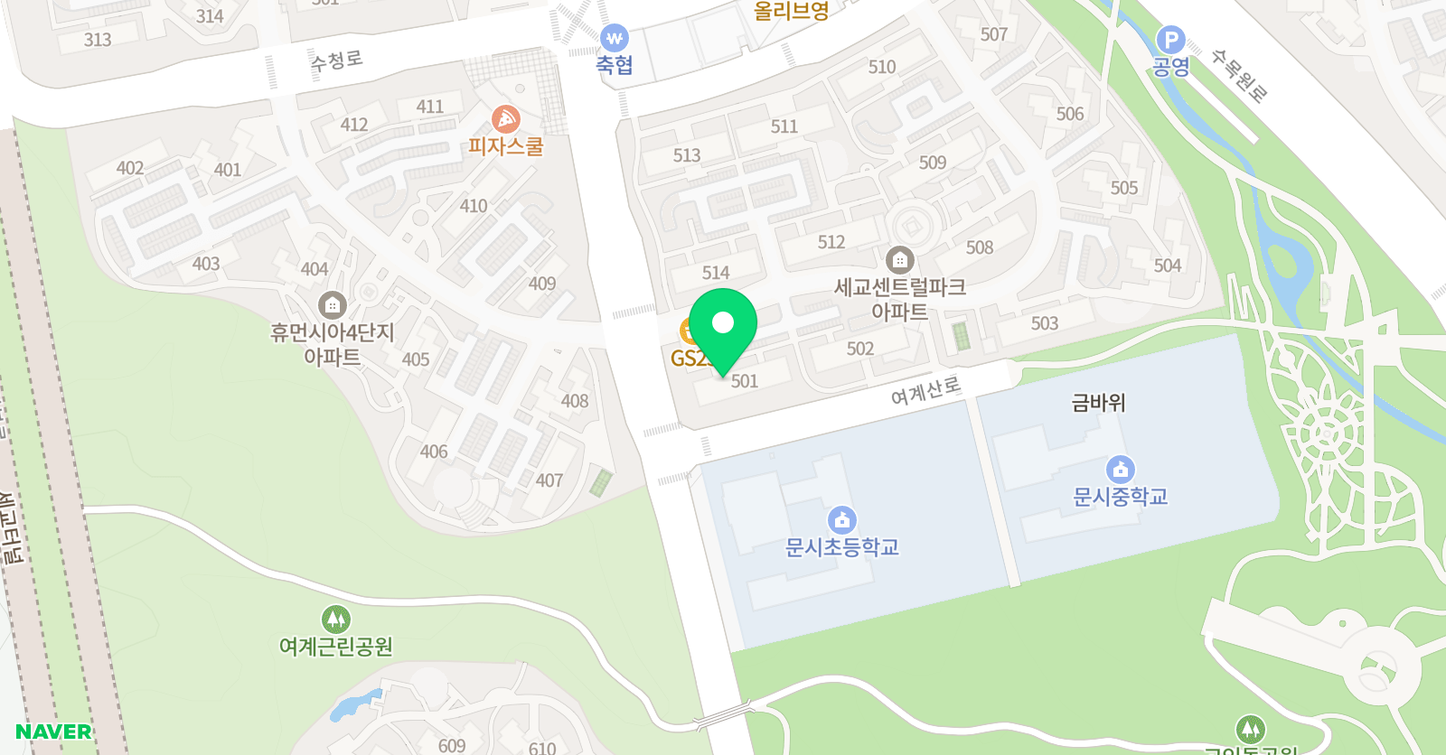 스마트해법영어 오산세교5단지교실 위치