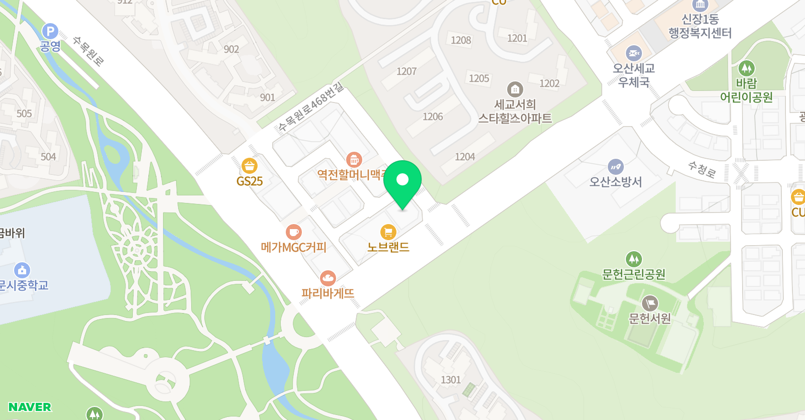 리드인 국어독서논술 학원 금암점 위치