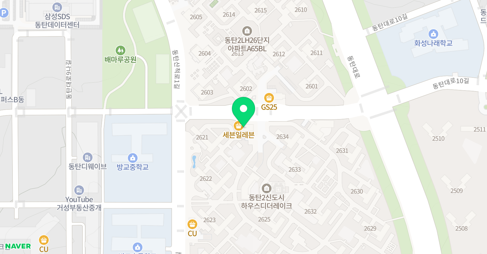 한우리독서토론논술 동탄하우스디홈클럽 위치