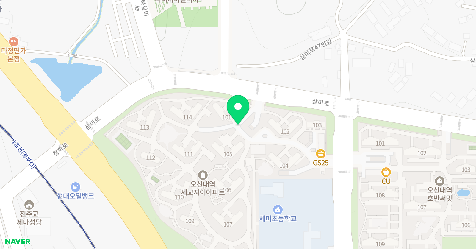 리드인 세미초점 위치