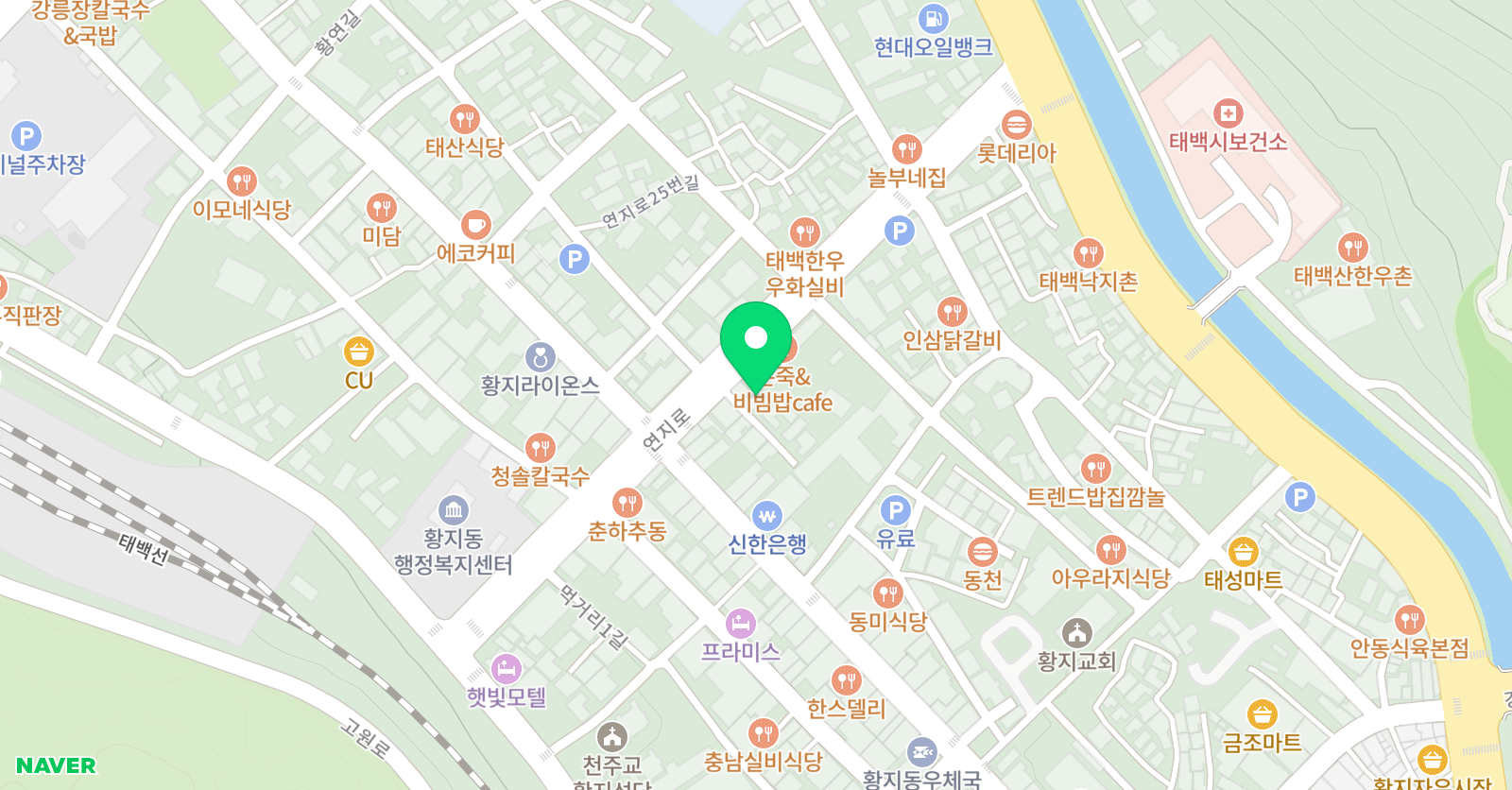 태백 유나이티드 유소년축구클럽 위치