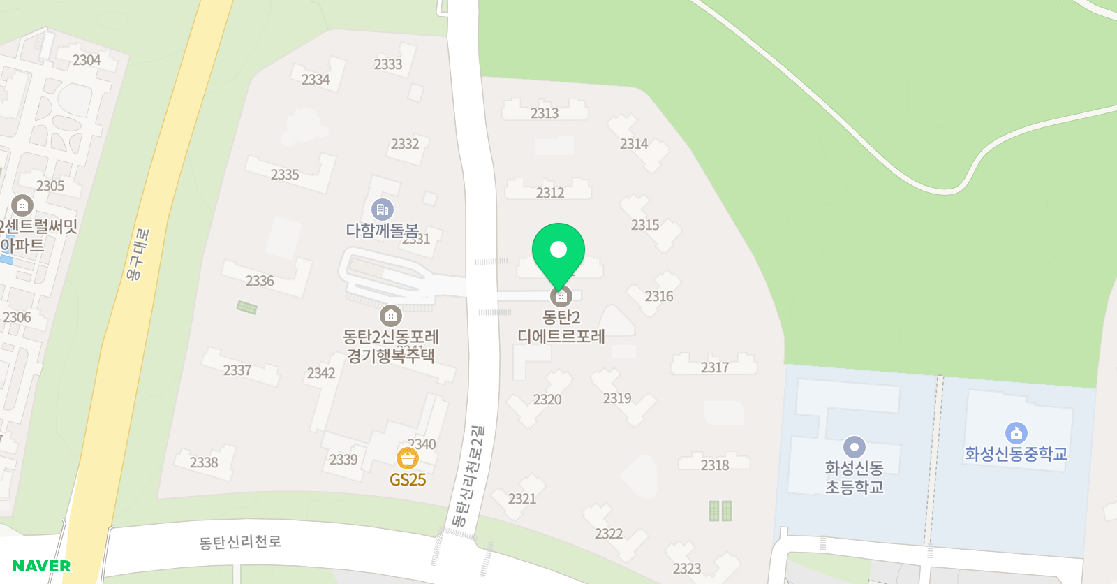 신동크리아트 미술교육원 디에트르포레점 위치
